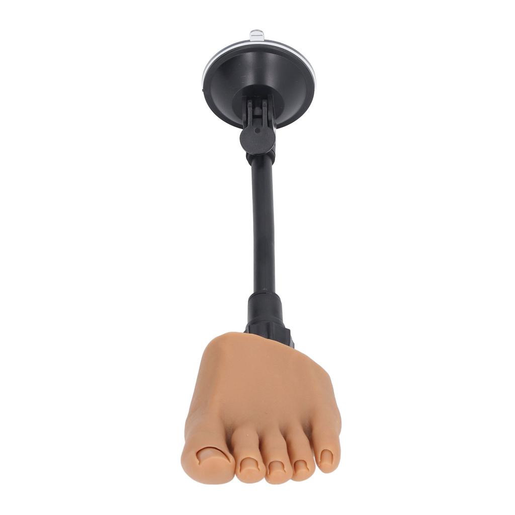 Silicone Nail Art Practice Foot Model Nail Tip Training Foot Model Silicone Half Foot Model With Stand for Home Nail