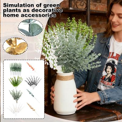 20PC Simulated  Leaf Decorative Home Ornaments, Wedding Accessories, Floral Arrangement Accessories, Artificial Green Plants