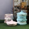 Multifunctional 3D Carousel Storage Box Mold Elegant Handmade Carousel Silicone Mould DIY Crafts Candle Cup Molds Party Favors