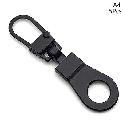 5Pcs Metal Zip Puller Replacement Tab Zipper Sliders Head Zipper Head Detachable Backpacks Purses Repair Sewing Accessories