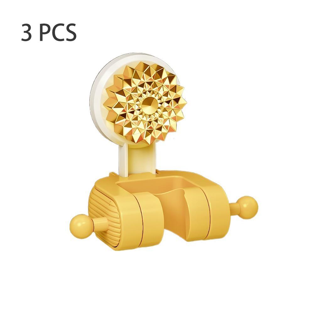 

3 PCS Nozzle Base Shower Support Stand No Punch Shower Head Holder Suction Cup Brackets Hotel золотой