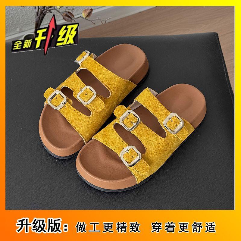 Internet Celebrity Explosion Non-slip Thick Bottom Women Wear Cool Slippers 2025 Summer New Light Casual Versatile Height-increasing Slippers