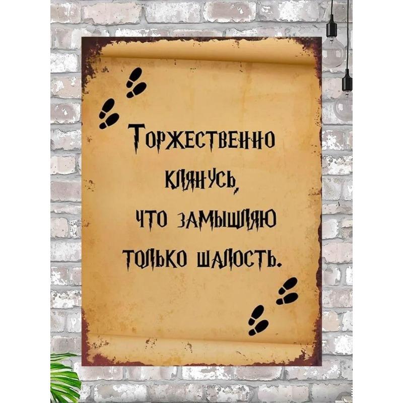 Gleis 9 3/4 Harry Potter Metallschild 20x30cm, Zauberwelt Wanddeko