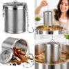 Perforated Stew Seasoning Strainer With Lid Brine Basket Filter Bag  for Braised Cooking