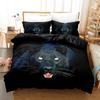 Leopard Print Soft Duvet Cover for King Plus Quen Sized Dimensions Bed, 3D Panther, Soft Duvet Cover,Quen Sized Dimensions,Double Warm Comforter