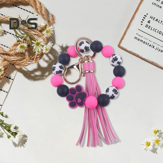 Силиконовый браслет с бусинами — фото 8