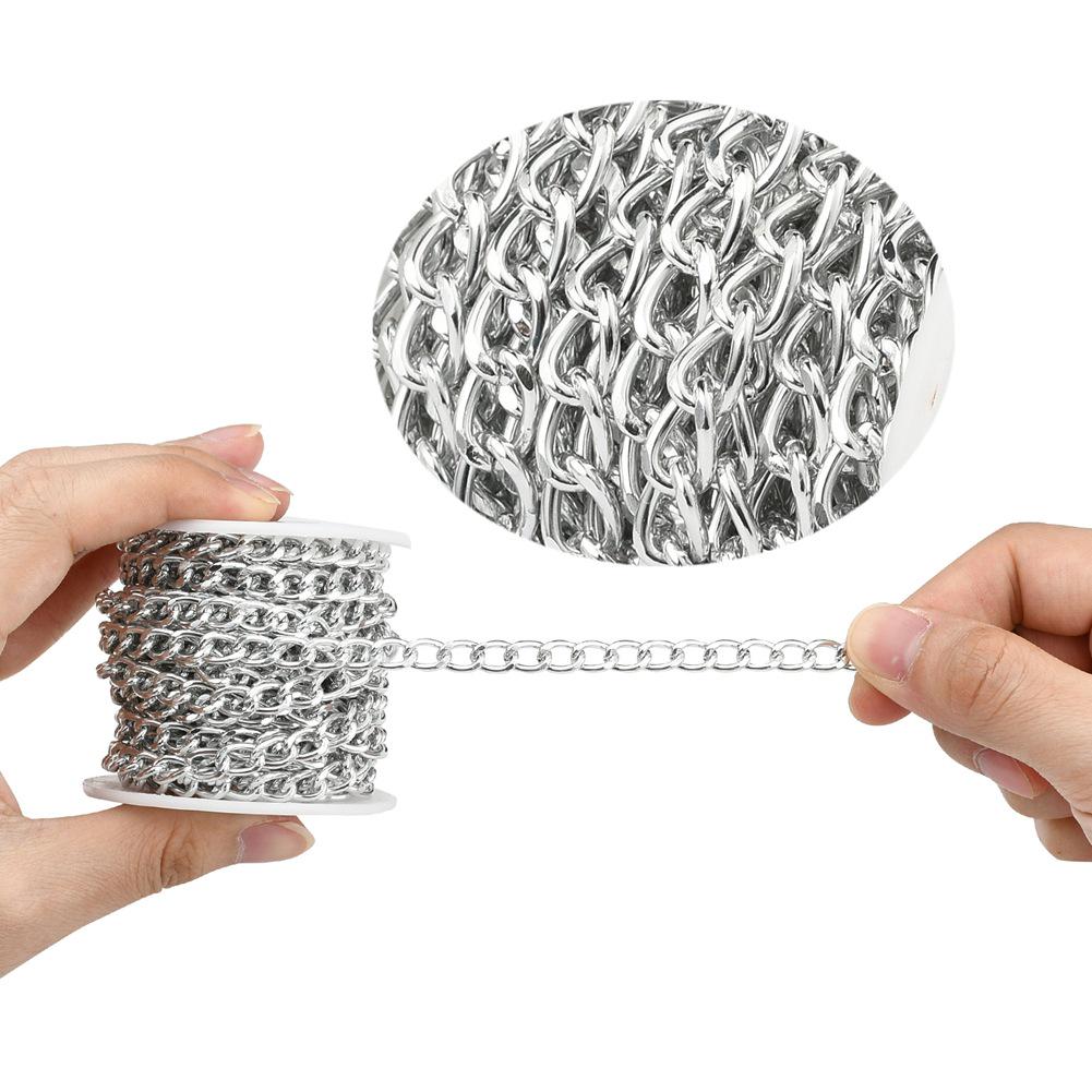 Handmade Metal Chain Necklace Kit: DIY Jewelry & Bag Accessories