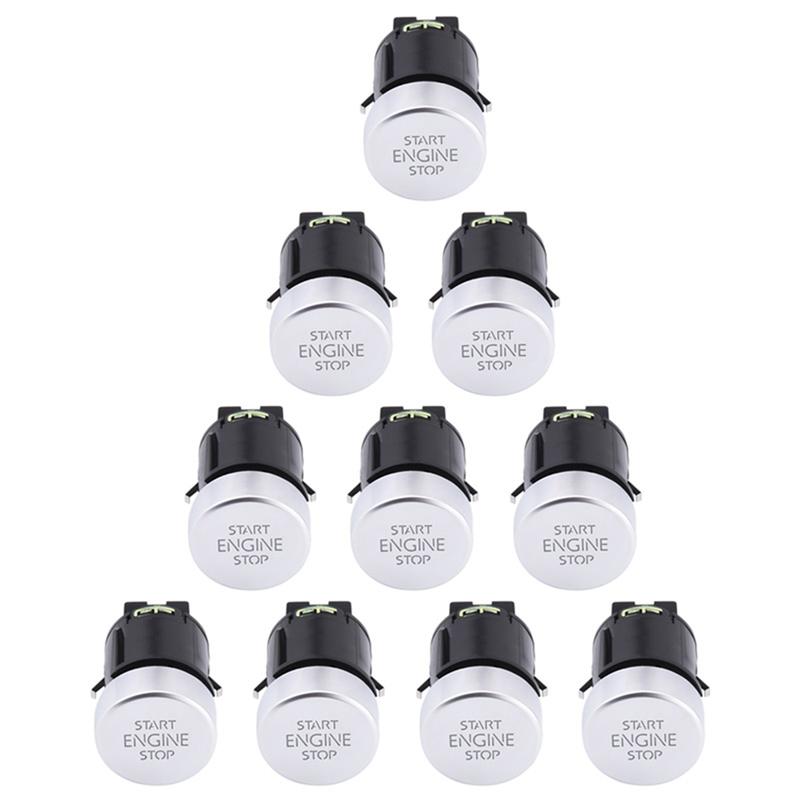 10X Car Engine Start Stop Button Switch for Tiguan 2008-2016 Sharan 2011-2016 7N 5N0959839 5N0 959 839