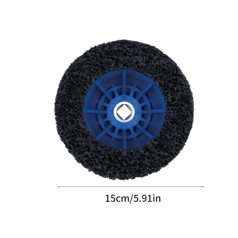 Professional Hub Cleaning Kit Heavy Duty Wheel Hub Grinder Set Upgrades for 150mm Wheel for 1/2" Drive Electric Tool