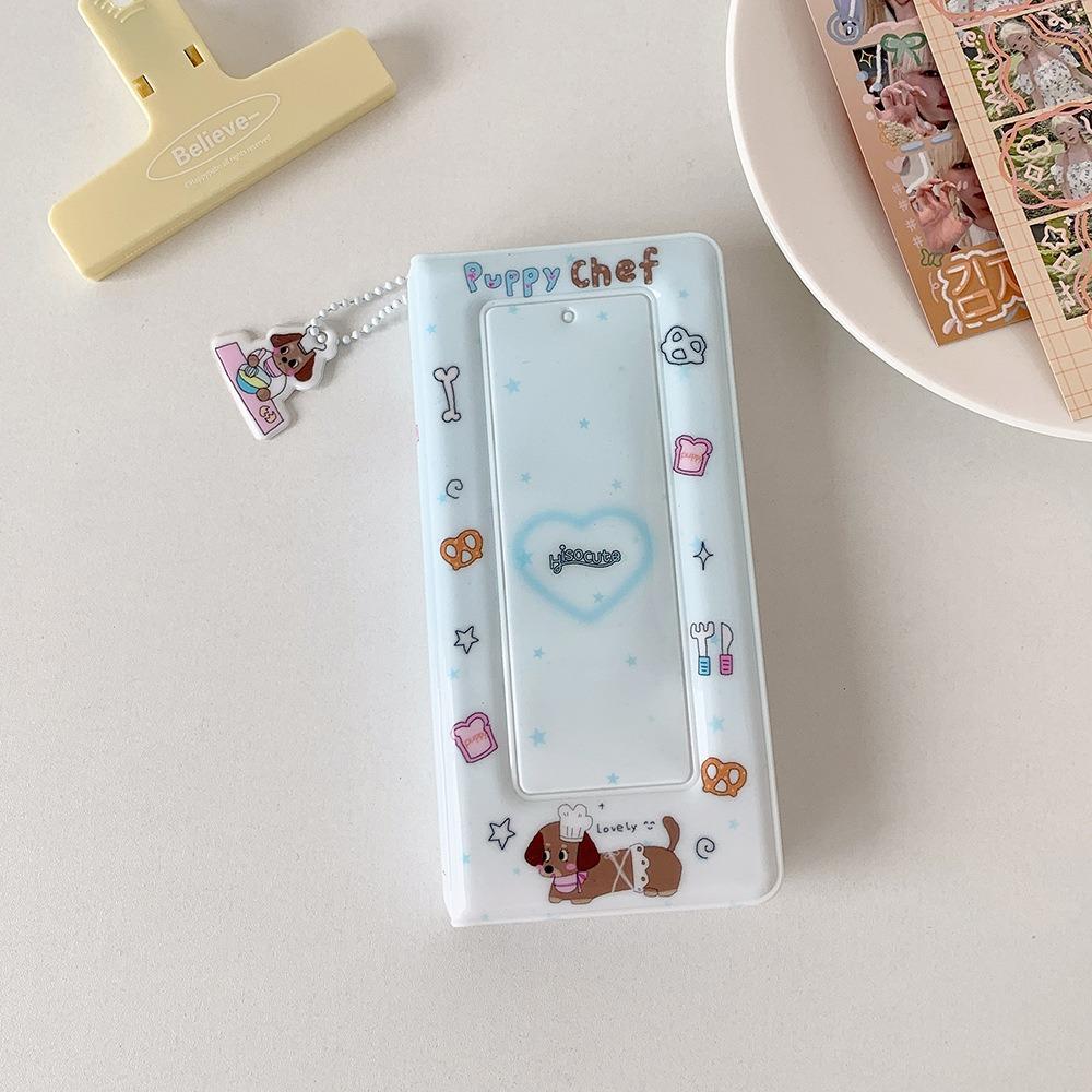 

Four-grid Idou Photo Album PVC Commemorative Card Book Fashion Card Holder синий