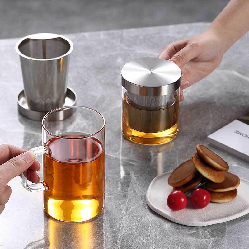 Heat-Resistant Glass Tea Infuser Bottle