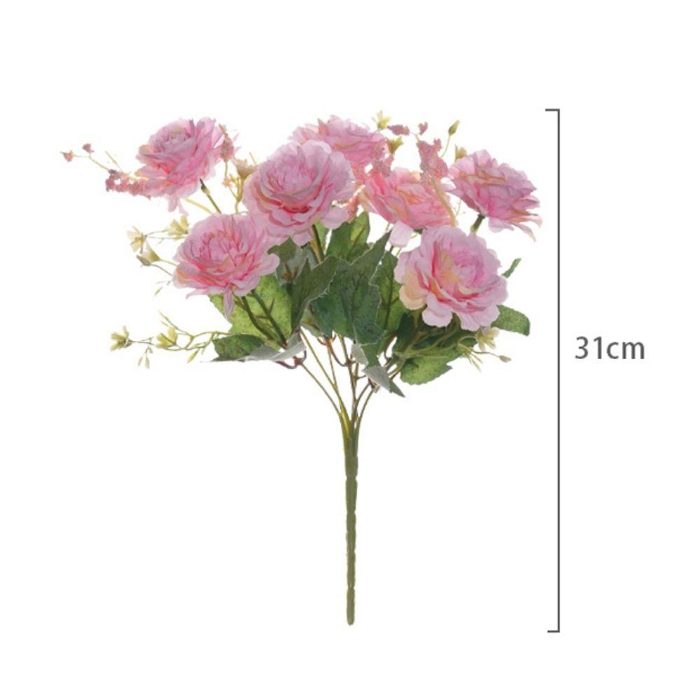 DIY Decoration Artificial Peony Bouquet 7 Heads Simulated Flower Fake Flowers  Photography Props