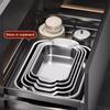 Stainless Steel Baking Pan With Lids Deep Dish For Fish/Pasta/Grilling Oven & Dishwasher Safe Cookware