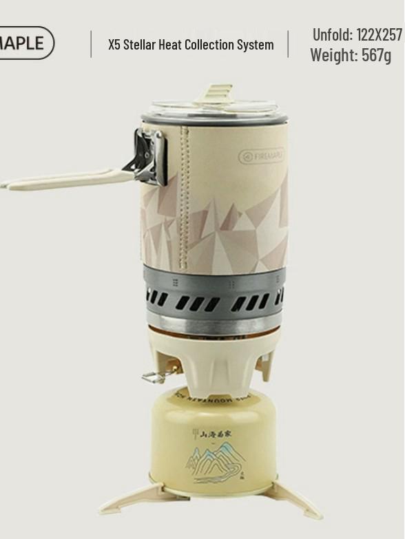 X5 Windproof Solar Camping Stove - Energy-Saving Outdoor Portable Cooker