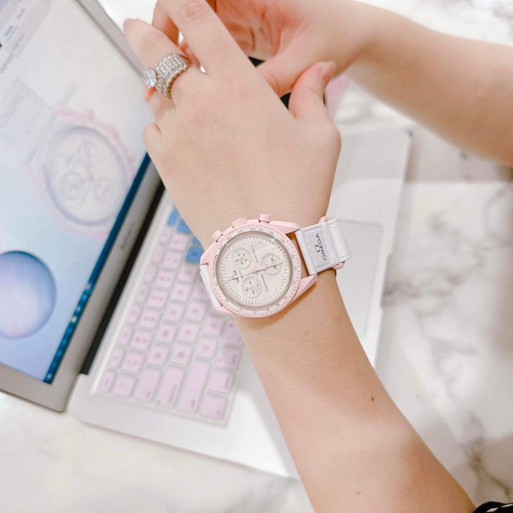 Swatch X Omega Bioceramische Maanmissie Naar Venus Unisex Horloges Wit SO33P100