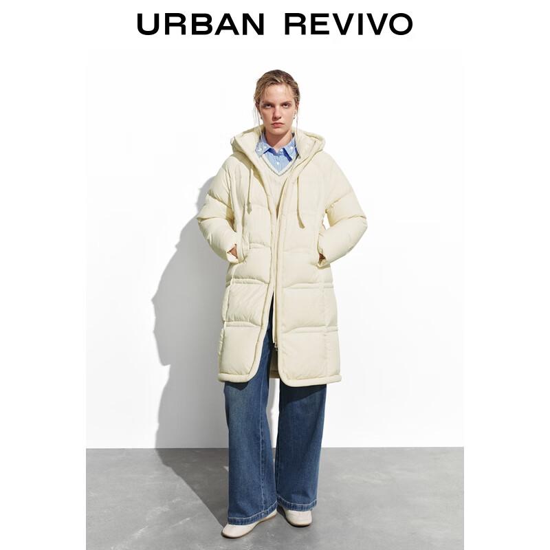 UR 2025 Winter Women's Hooded Loose Down Jacket