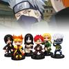 6pcs Cartoon Naruto Character Pvc Toy Model Decoration Child Christmas Gift