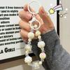 Candy Color Painted Beads Phone Chain Kawaii Decoration Anti-lost Wrist Strap Bag Decoration  Girl