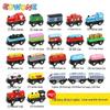 EDWONE Magnetic Wooden Train Track Set for Children