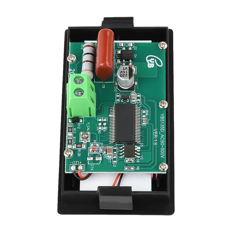 2-wire Blue Digital LCD AC 80-500V Volt Panel Voltage Meter Voltmeter Circuit Power Supply