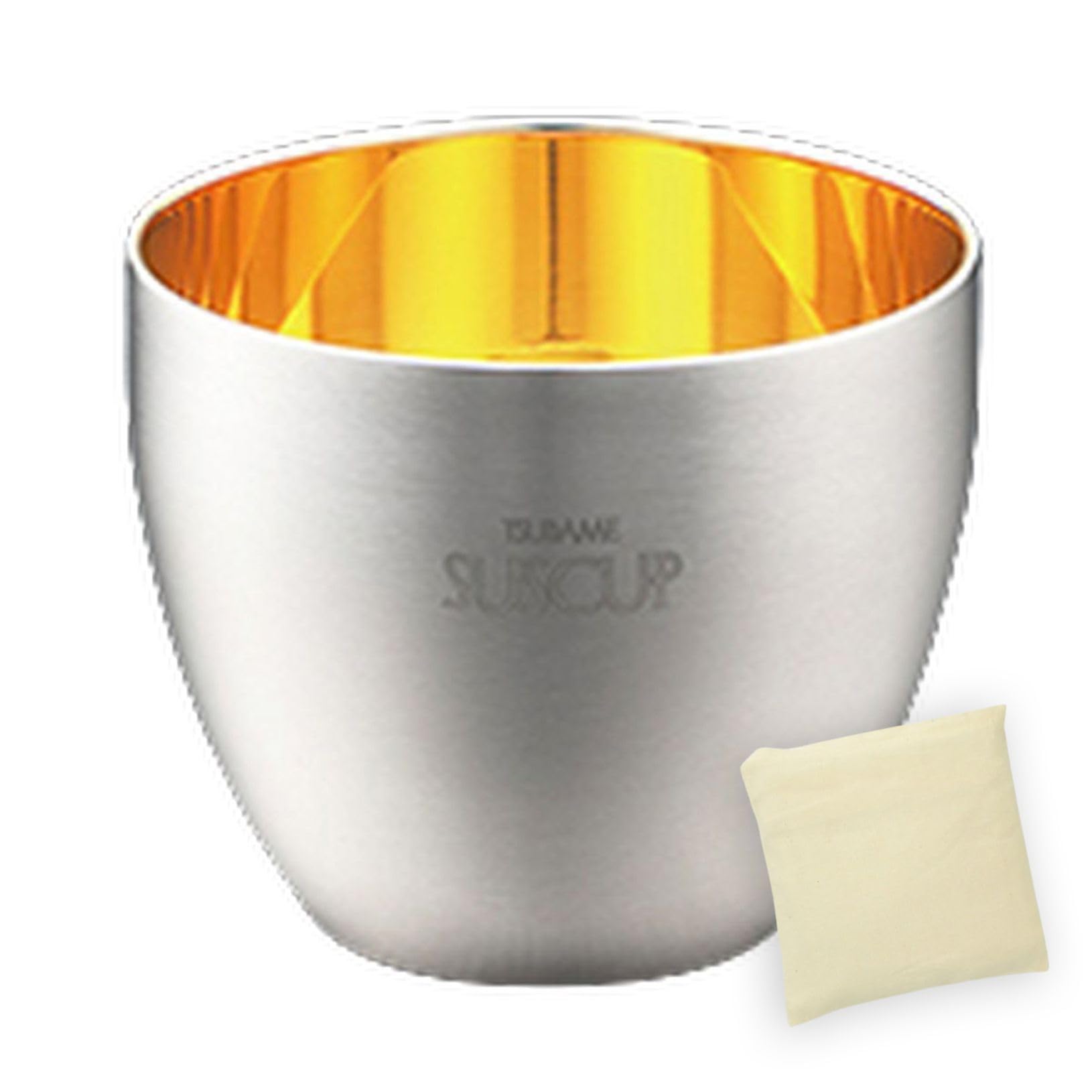 

Japanese Sake Stainless Sakura 58ml 24K Gold Made in Japan J-kitchens-SimpleBag Glass, 18-8 Steel, Double-Walled, Design, (Inner Plated),