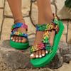 New Thick-soled Women's Shoes Fish-mouth Velcro Beach Sandals