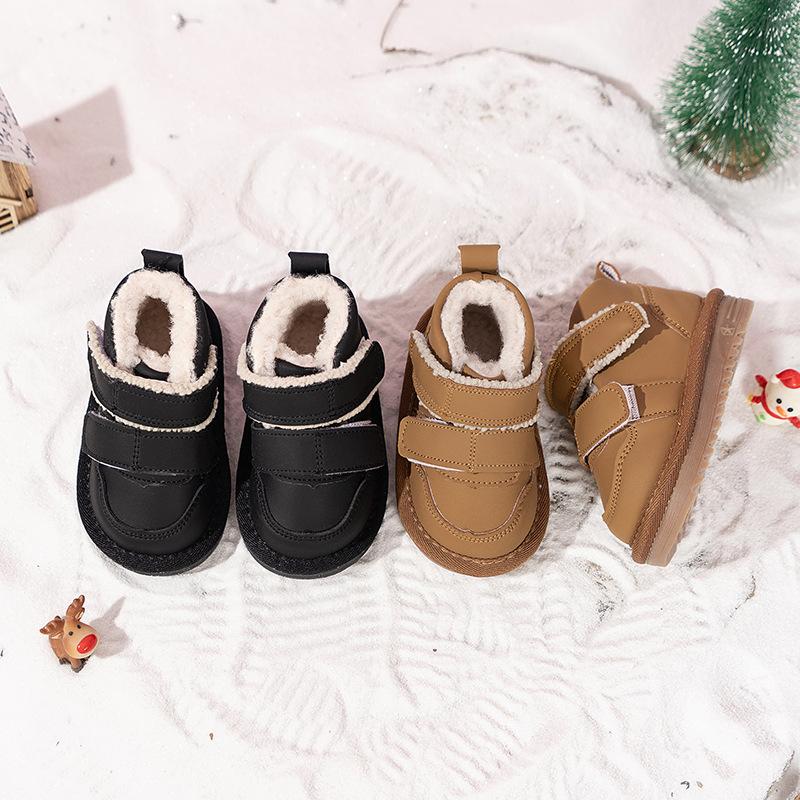 2026New Thickened Fleece Versatile Warm Winter Soft-soled Toddler Shoes for Boys and Girls, Lamb Wool Snow Boots