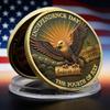 US Independence Commemorative Coin 250th Anniversary Liberty Bell and Eagle Zinc Alloy Collectible Coin Souvenir Commemorative