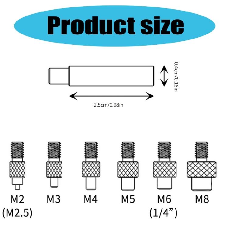 Kit de Porca de Inserção Térmica de Latão Usinado Para Impressão 3D 2-8 Porca Rosqueada de Latão Acessório para Impressora 3D