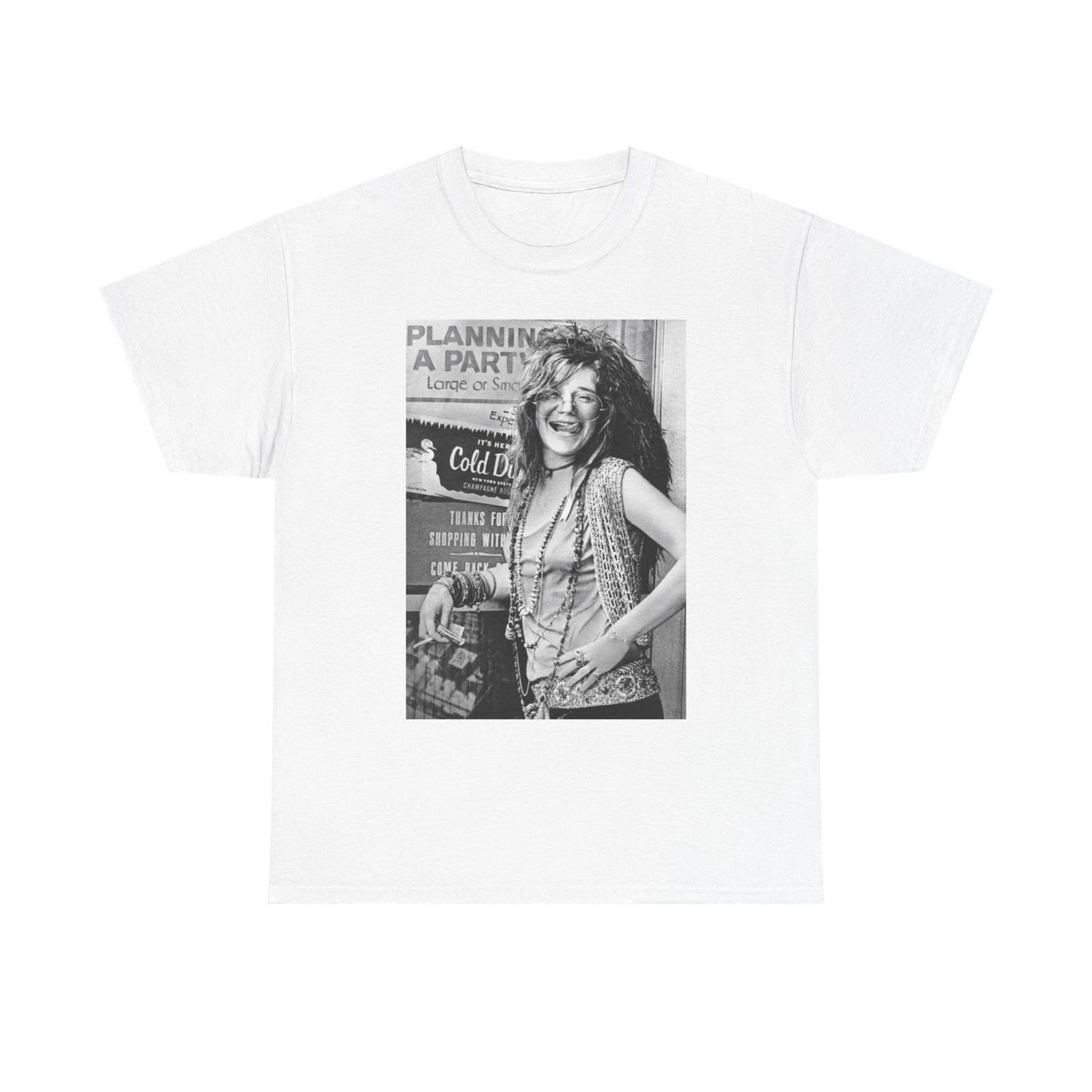 Men s and Women s T-shirts Janis Joplin Photo Vintage XL