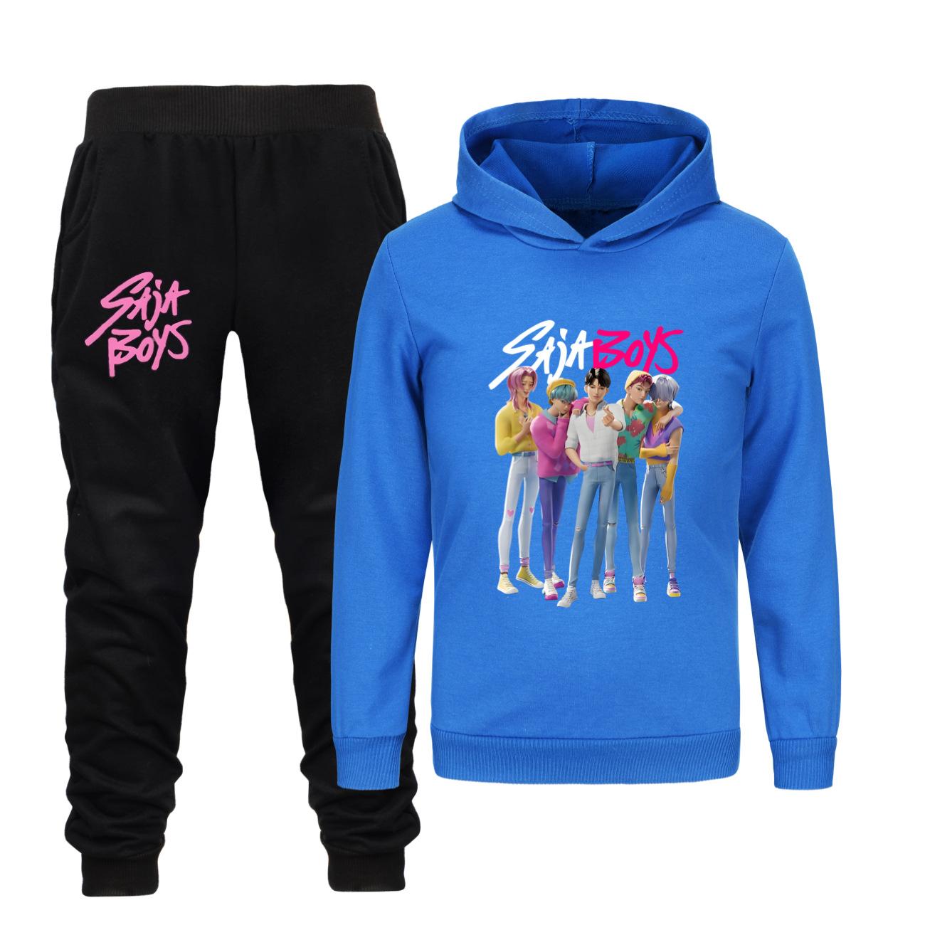 

Kids Clothing Sets Kpop Witch Hunting Group Saja Boys Children s Hooded Hoodie 140