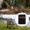 Pouch Beach Organizer Folding Chair Armrest Storage Bag Canvas Multi Pocket Snap Straps