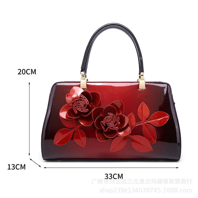 Rose Whisper Handbag High-end Mature Mom Bag Wedding Banquet Women's Bag Foreign Trade Order Women's Bag