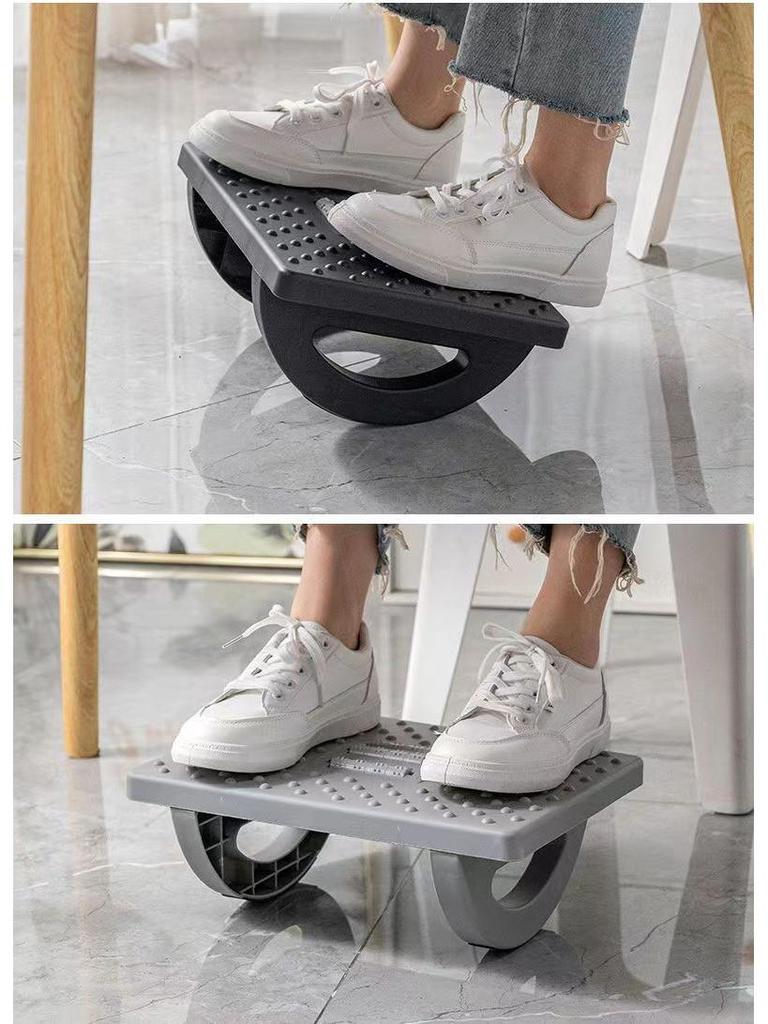 Under-Desk Footrest Stool: Anti Cross-Leg Design