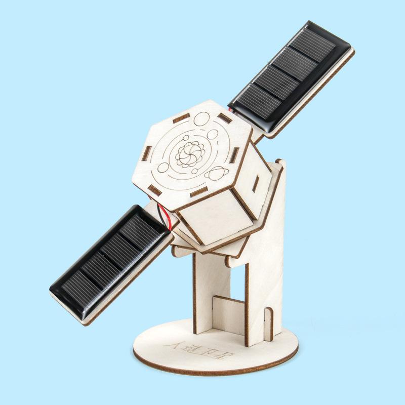 DIY Solar Satellite Artificial Assembly Kid Student Science Education Scientific Training Experimental Equipment Steam Toys