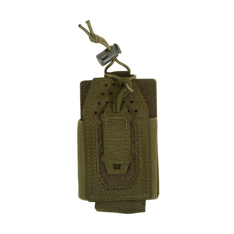 

Universal Tactical Two-Way Radio Pouch Molle System Walkie Talkie Carrying Bag Durable Nylon Equipment Storage Pouch оливкова сірим кольором