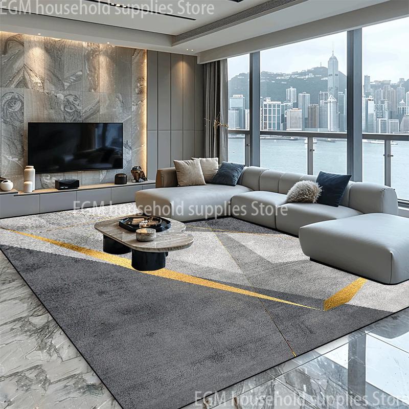 Modern Luxury Large Area Carpet Living Room Decoration Geometry Rug Non-slip Bedroom Lounge Rug Washable Balcony Kitchen Mat