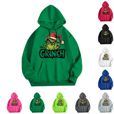 Women's Fashion Christmas Printed Casual Hooded Sweatshirt With Pockets