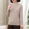 Paster Damen Winter Fleecegefütterter Warmer Strickpullover