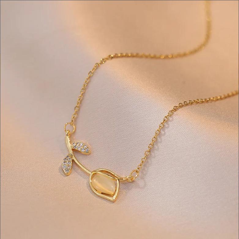 Titanstahl Halskette - Elegante Halskette für Damen - Herzförmiger Anhänger Zubehör