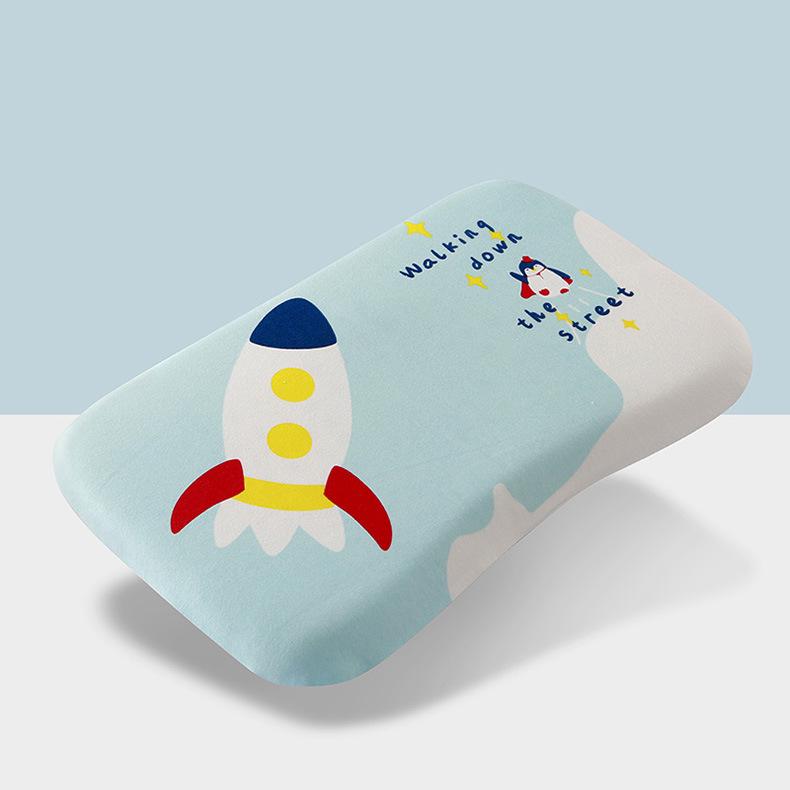 Cartoon Memory Foam Baby Pillow - Washable, Slow Rebound Neck Support for Kids