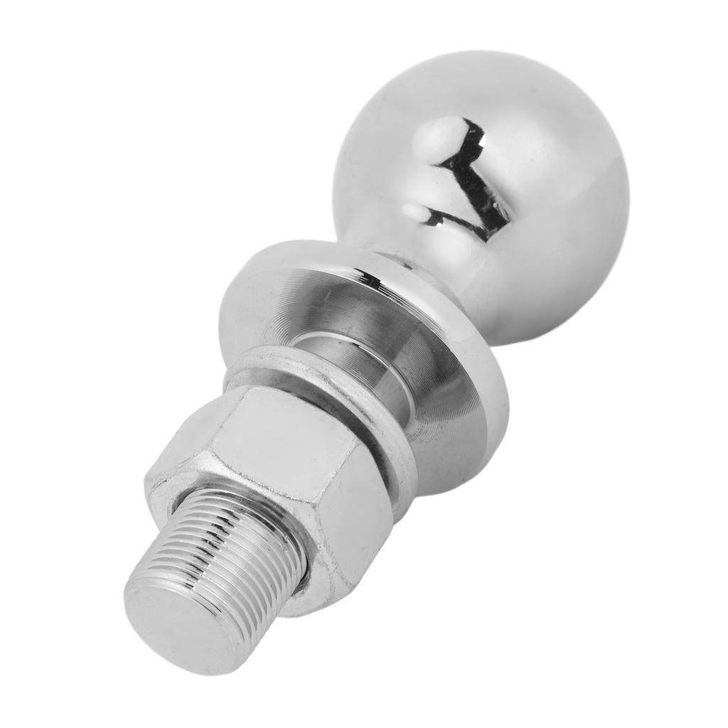 Chrome Trailer Hitch Ball 2 Inches Diameter 7500LBS Rated Towing Capacity with 2 1 8 X 1 Inches Shank for Boat Trailer