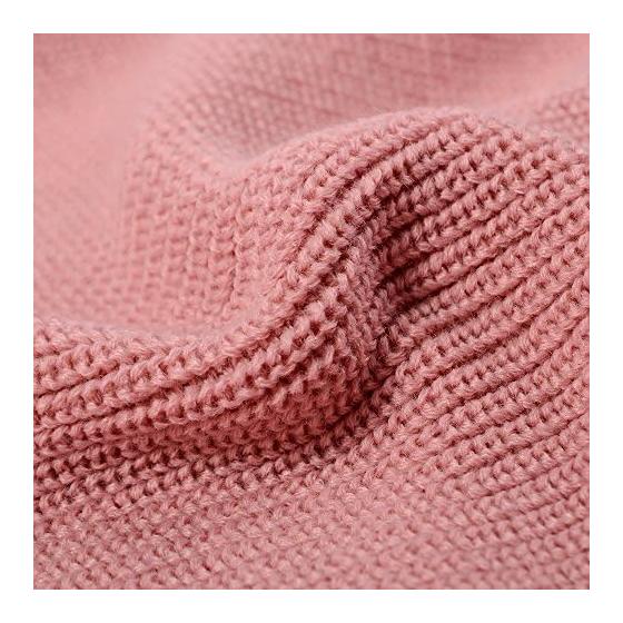 OiseauVoler Knit Cushion Cover Throw Pillow Cover Tassel Body Pillow Cover Interior Office Sofa Room Decoration 45 x 45cm Pink