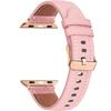 Leather Strap for Apple Watch 1/2/3/4/5/6/7/8/9/10/11/SE Ultra 1/2/3 42/44/45/46/49mm - Pink