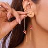 Fashion Christmas Tree Climb Santa Claus Earrings Snowflake Drop Dangle Tassel Women Christmas Jewellery Gift