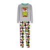 Parent-child Christmas Print Home Suit Long-sleeved Top And Pants