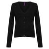 Henbury Womens/Ladies Lightweight V Neck Short Cardigan