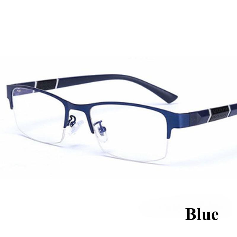 Classic Business Men Reading Glasses Retro Business Hyperopia Glasses Anti Blue Light Reading Glasses 0 +1.0 To +4.0 Glasses 0 синий