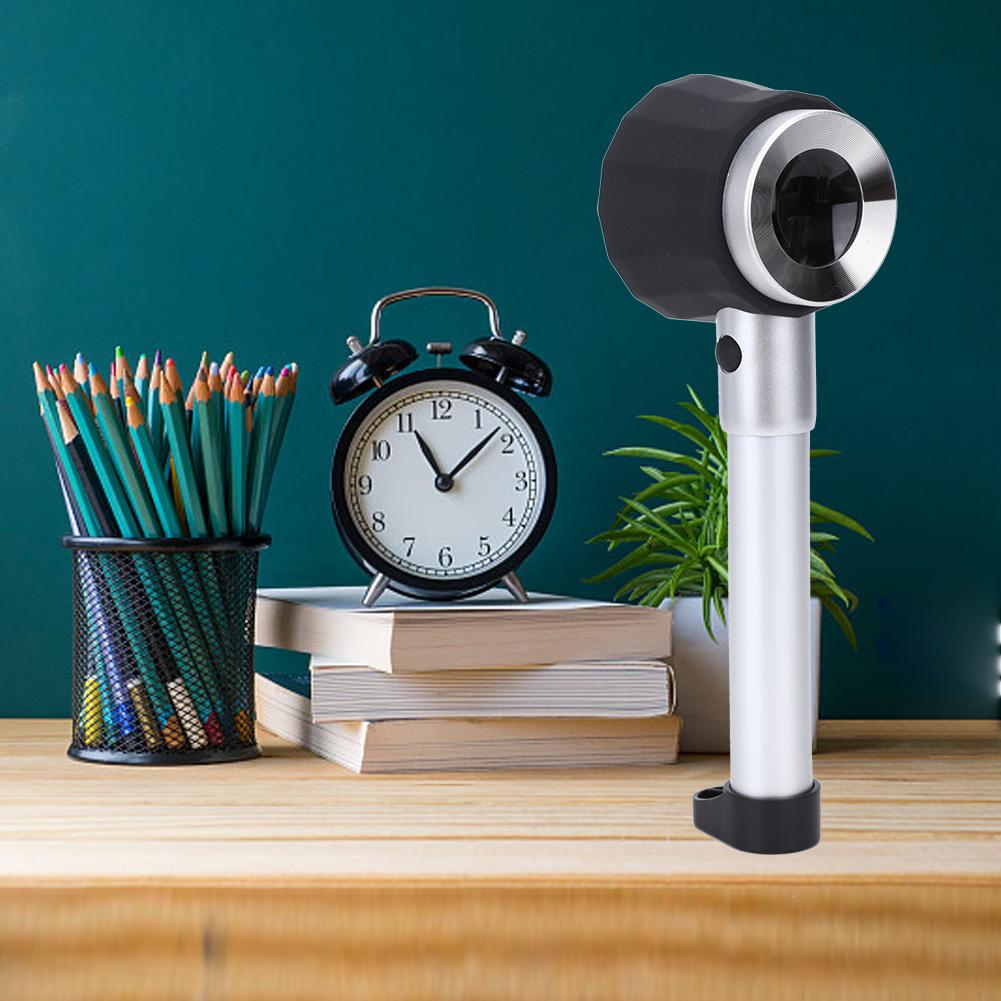 10X Portable Pocket LED Mini Magnifier Loupe Magnifying Glass with Scale for Observing