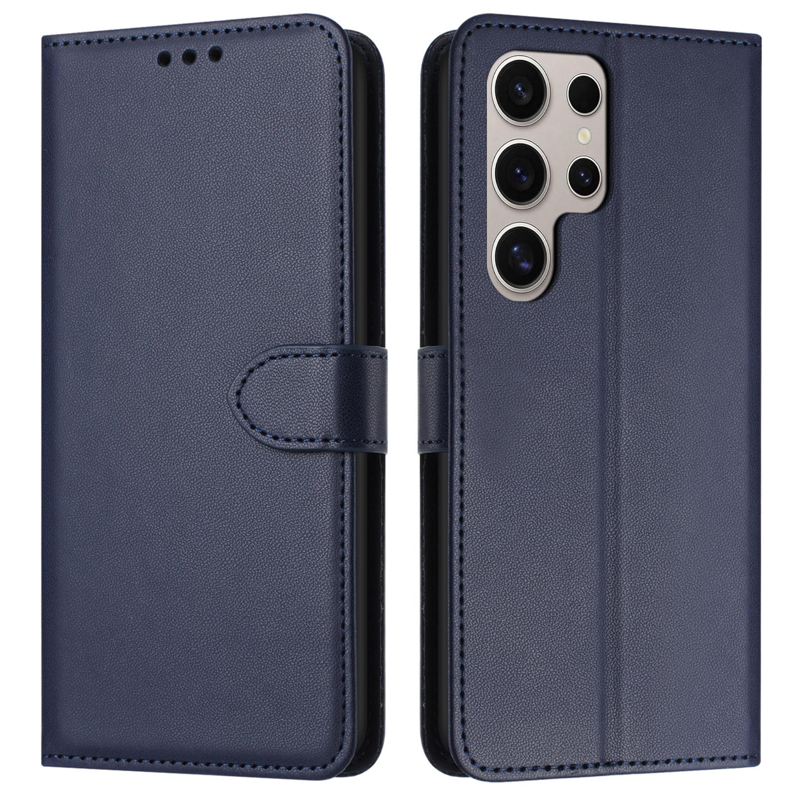 

For Samsung Galaxy S25 Ultra Wallet Phone Case Leather Stand Cover with Strap C